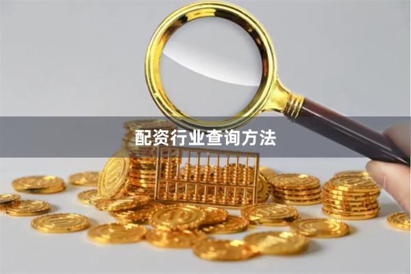 配资行业查询方法